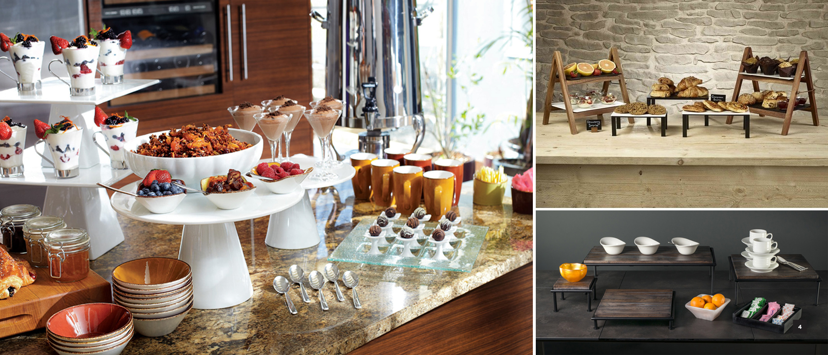 Плата, щандове, дисплеи за бюфет