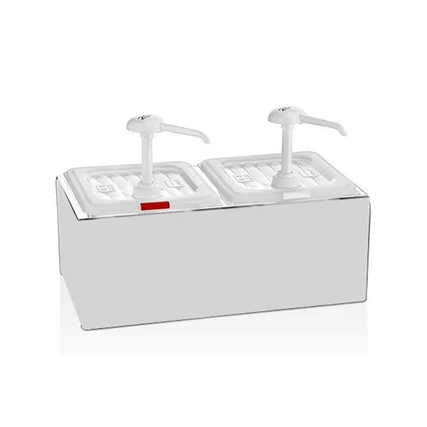 Двоен дозатор за сосеве на стойка 2 x 2.2 л