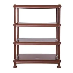 Стелаж за обувки четири нива Кафяв