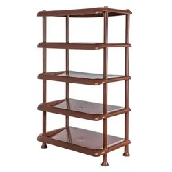 Стелаж за обувки пет нива Кафяв
