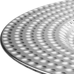 Подложна чиния Сребриста релеф Ф 33 см