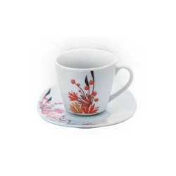 Сервиз за кафе 12 елемента с декор 160 мл