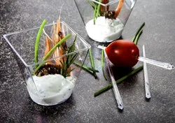 Купичка за сервиране на десерт Гилмо 60 мл 120 мл и 240 мл Прозрачна