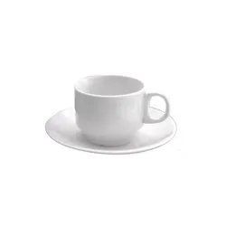 Чаша с чинийка за кафе Horecano Basic 90 мл