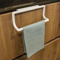 Поставка за кърпи за кухненски шкаф Бял 22.5 см