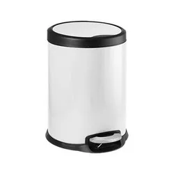 Кош с педал бавно затварящ механизъм и вътрешна кофа Фентази Бял 5 л 12 л и 20 л