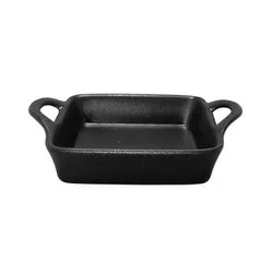 Квадратна тава керамика за запеканка Черна 12.7 см и 18.8 см