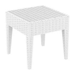 Маса ниска квадрат бяла Маями 45 см