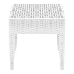 Маса ниска квадрат бяла Маями 45 см
