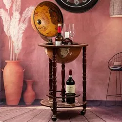 Бар за бутилки и чаши висок Глобус