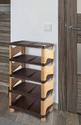 Стелаж за обувки на 5 нива Ратан