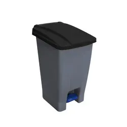 Кош за разделно сметосъбиране с педал и колела син 70 л