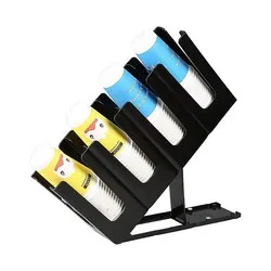 Органайзер за чаши за еднократна употреба с четири отделения и регулиране на височината