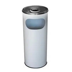 Пепелник с кош Макси бял Ф 21 см