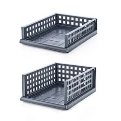 Органайзер за дома с възможност за надграждане и изтеглящо ниво Антрацит h 11.5 см и h 18.5 см