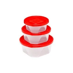 Комплект кутти за храна 3 бр URUGUAI 210 мл 370 мл 740 мл