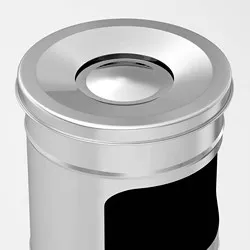 Пепелник с кош Раба инокс Ф 21 см и Ф 25 см