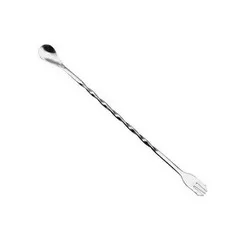Лъжица за коктейли с вилица 26 см