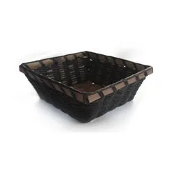 Панер квадрат за сервиране на хляб кафяв 19 см