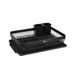 Сушилник за чинии HOME Черен мат 43 см