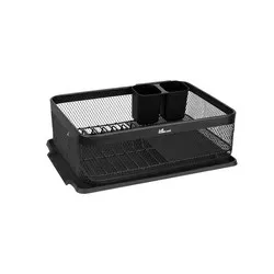 Сушилник за чинии висок HOME Черен мат 43 см