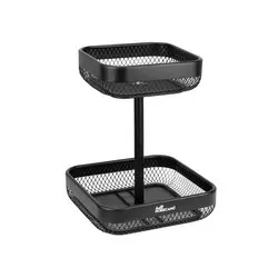 Фруктиера щендер на две нива квадрат Черен мат 21 см