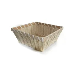 Панер квадрат за сервиране на хляб бежов 19 см