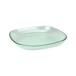 Дълбоко плато квадрат 3D GLASSWARE 31 см