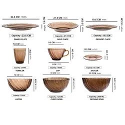 Сервиз за хранене 44 елемента Duralex Beau Rivage Creole