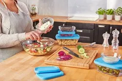 Квадратна купа с капак Duralex Lys 14 см 17 см 20 см и 23 см