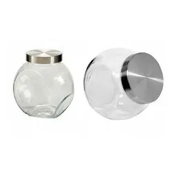 Комлект два броя буркани с метални капачки 0.7 л