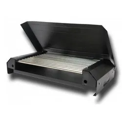 Електрическа скара с капак с неръждаеми реотани