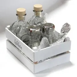 Бутилка за оцет с коркова тапа прозрачна MIRA 250 мл и 700 мл