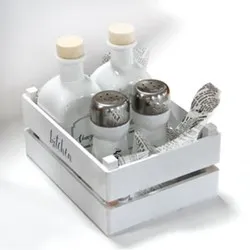 Бутилка за олио или зехтин с коркова тапа Бяла MIRA 250 мл и 700 мл