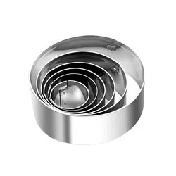 Кръгове за оформяне на салати гарнитури и сладки 6 бр