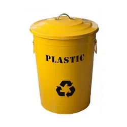 Кош с капак за разделно събиране на пластмаса 24.5 л и 49 л