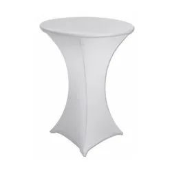 Еластан за коктейлна кетъринг маса Бял Ф 80 см