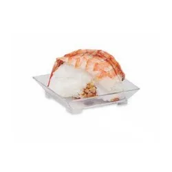 Чинийка за хапка Мини за еднократна употреба квадрат