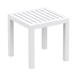 Маса за шезлонг бяла Океан 45 см