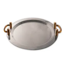 Плато с дръжки за презентация кръг Ф 46 см