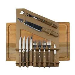 Комплект от прибори за барбекю 12 части с дъска SHURRASCO