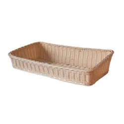 Водоустойчив панер за презентация на хлебни изделия на блок маса Бежов 58 см