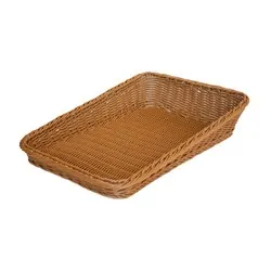 Демонстрационен панер водоустойчив за сервиране на хлебни изделия Кафяв 40 см