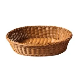 Панер водоустойчив елипса за презентация на хлебни изделия на блок маса Кафяв 41 см и 48 см