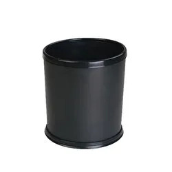 Хотелиерски кош с подвижен ринг за закрепване на торба черен