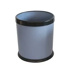 Хотелиерски кош с подвижен ринг за закрепване на торба сив