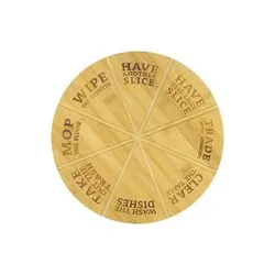 Бамбуков талар за пица разграфен Ф 30 см