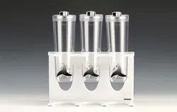 Диспенсър за корнфлекс и ядки с три контейнера по 2 л