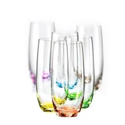 Чаша за безалкохолни напитки CRYSTALEX RAINBOW 350 мл 6 бр