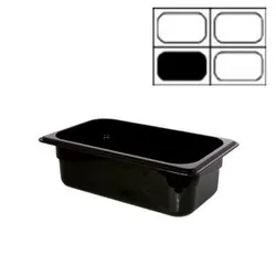 Гастро контейнер Черен GN 1/4 h 10 см и h 15 см